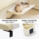 MEWOOFUN Cat Hammock Window Cat Bed Window Sill for Cats - 50 x 36 cm Cat Bed for Heating Cats Hammock with Soft Bed Removable Suction Cup Free Holds 18 kg (White L) MEWOOFUN Cat Hammock Window Cat Bed Window Sill for Cats - 50 x 36 cm Cat Bed for Heating Cats Hammock with Soft Bed Removable Suction Cup Free Holds 18 kg (White L)