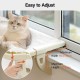 MEWOOFUN Cat Hammock Window Cat Bed Window Sill for Cats - 50 x 36 cm Cat Bed for Heating Cats Hammock with Soft Bed Removable Suction Cup Free Holds 18 kg (White L) MEWOOFUN Cat Hammock Window Cat Bed Window Sill for Cats - 50 x 36 cm Cat Bed for Heating Cats Hammock with Soft Bed Removable Suction Cup Free Holds 18 kg (White L)