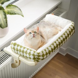 MEWOOFUN Cat Hammock Window Cat Bed Window Sill for Cats - 50 x 36 cm Cat Bed for Heating Cats Hammock with Soft Bed Removable Suction Cup Free Holds 18 kg (Green L - with Mat) MEWOOFUN Cat Hammock Window Cat Bed Window Sill for Cats - 50 x 36 cm Cat Bed for Heating Cats Hammock with Soft Bed Removable Suction Cup Free Holds 18 kg (Green L - with Mat)