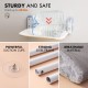 MEWOOFUN Cat Hammock Window Seats for Cats 54 x 30 cm Foldable Cat Bed Window with Sturdy Suction Cups up to 18 kg (Grey, Large) MEWOOFUN Cat Hammock Window Seats for Cats 54 x 30 cm Foldable Cat Bed Window with Sturdy Suction Cups up to 18 kg (Grey, Large)