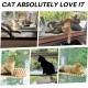 MEWOOFUN Cat Hammock Window Seats for Cats 54 x 30 cm Foldable Cat Bed Window with Sturdy Suction Cups up to 18 kg (Green, Medium)