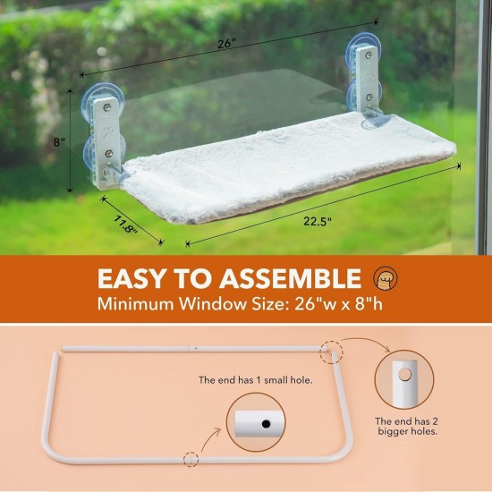 MEWOOFUN Cat Hammock Window Seats for Cats 54 x 30 cm Foldable Cat Bed Window with Sturdy Suction Cups up to 18 kg (Green, Medium) MEWOOFUN Cat Hammock Window Seats for Cats 54 x 30 cm Foldable Cat Bed Window with Sturdy Suction Cups up to 18 kg (Green, Medium)