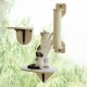 MEWOOFUN Cat Window Hammock with Climbing Steps and Scratching Post, Wooden Cat Window Bed, Assembled Cat Bed for House Cats (3-Piece Set) MEWOOFUN Cat Window Hammock with Climbing Steps and Scratching Post, Wooden Cat Window Bed, Assembled Cat Bed for House Cats (3-Piece Set)