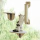 MEWOOFUN Cat Window Hammock with Climbing Steps and Scratching Post, Wooden Cat Window Bed, Assembled Cat Bed for House Cats (3-Piece Set) MEWOOFUN Cat Window Hammock with Climbing Steps and Scratching Post, Wooden Cat Window Bed, Assembled Cat Bed for House Cats (3-Piece Set)