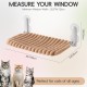 MEWOOFUN Cat Window Perch, Foldable with Removable and Reversible Cover, Soft Cat Window Hammock with Reinforced Steel Frame, Stable up to 18 kg Load Capacity (White, M) MEWOOFUN Cat Window Perch, Foldable with Removable and Reversible Cover, Soft Cat Window Hammock with Reinforced Steel Frame, Stable up to 18 kg Load Capacity (White, M)