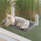 MEWOOFUN Cat Window Perch, Foldable with Removable and Reversible Cover, Soft Cat Window Hammock with Reinforced Steel Frame, Stable up to 18 kg Load Capacity (White, M) MEWOOFUN Cat Window Perch, Foldable with Removable and Reversible Cover, Soft Cat Window Hammock with Reinforced Steel Frame, Stable up to 18 kg Load Capacity (White, M)