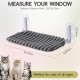 MEWOOFUN Cat Window Perch, Foldable with Removable and Reversible Cover, Soft Cat Window Hammock with Reinforced Steel Frame, Stable up to 18 kg Load Capacity (White, M) MEWOOFUN Cat Window Perch, Foldable with Removable and Reversible Cover, Soft Cat Window Hammock with Reinforced Steel Frame, Stable up to 18 kg Load Capacity (White, M)