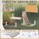 MEWOOFUN Cat Window Perch, Foldable with Removable and Reversible Cover, Soft Cat Window Hammock with Reinforced Steel Frame, Stable up to 18 kg Load Capacity (White, M) MEWOOFUN Cat Window Perch, Foldable with Removable and Reversible Cover, Soft Cat Window Hammock with Reinforced Steel Frame, Stable up to 18 kg Load Capacity (White, M)