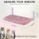 MEWOOFUN Cat Window Perch, Foldable with Removable and Reversible Cover, Soft Cat Window Hammock with Reinforced Steel Frame, Stable up to 18 kg Load Capacity (White, M) MEWOOFUN Cat Window Perch, Foldable with Removable and Reversible Cover, Soft Cat Window Hammock with Reinforced Steel Frame, Stable up to 18 kg Load Capacity (White, M)