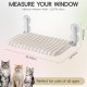 MEWOOFUN Cat Window Perch, Foldable with Removable and Reversible Cover, Soft Cat Window Hammock with Reinforced Steel Frame, Stable up to 18 kg Load Capacity (White, M) MEWOOFUN Cat Window Perch, Foldable with Removable and Reversible Cover, Soft Cat Window Hammock with Reinforced Steel Frame, Stable up to 18 kg Load Capacity (White, M)