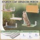 MEWOOFUN Cat Window Perch, Foldable with Removable and Reversible Cover, Soft Cat Window Hammock with Reinforced Steel Frame, Stable up to 18 kg Load Capacity (White, M) MEWOOFUN Cat Window Perch, Foldable with Removable and Reversible Cover, Soft Cat Window Hammock with Reinforced Steel Frame, Stable up to 18 kg Load Capacity (White, M)