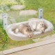 MEWOOFUN Large Cat Hammock Window with Removable Thick Cover - Foldable, Stable, 4 Strong Suction Cups, Holds 18 kg (White, M) MEWOOFUN Large Cat Hammock Window with Removable Thick Cover - Foldable, Stable, 4 Strong Suction Cups, Holds 18 kg (White, M)