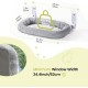 MEWOOFUN Large Cat Hammock Window with Removable Thick Cover - Foldable, Stable, 4 Strong Suction Cups, Holds 18 kg (White, M) MEWOOFUN Large Cat Hammock Window with Removable Thick Cover - Foldable, Stable, 4 Strong Suction Cups, Holds 18 kg (White, M)