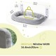 MEWOOFUN Large Cat Hammock Window with Removable Thick Cover - Foldable, Stable, 4 Strong Suction Cups, Holds 18 kg (White, M) MEWOOFUN Large Cat Hammock Window with Removable Thick Cover - Foldable, Stable, 4 Strong Suction Cups, Holds 18 kg (White, M)