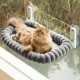 MEWOOFUN Plush Cat Hammock Window with Removable Reversible Cover - Soft Cat Window Lounger with Thickened Steel Frame, Cat Bed Window with 4 Suction Cups, Stable Hold up to 18 kg, Grey MEWOOFUN Plush Cat Hammock Window with Removable Reversible Cover - Soft Cat Window Lounger with Thickened Steel Frame, Cat Bed Window with 4 Suction Cups, Stable Hold up to 18 kg, Grey