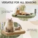 MEWOOFUN Plush Cat Hammock Window with Removable Reversible Cover - Soft Cat Window Lounger with Thickened Steel Frame, Cat Bed Window with 4 Suction Cups, Stable Hold up to 18 kg, Grey MEWOOFUN Plush Cat Hammock Window with Removable Reversible Cover - Soft Cat Window Lounger with Thickened Steel Frame, Cat Bed Window with 4 Suction Cups, Stable Hold up to 18 kg, Grey