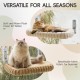 MEWOOFUN Plush Cat Hammock Window with Removable Reversible Cover - Soft Cat Window Lounger with Thickened Steel Frame, Cat Bed Window with 4 Suction Cups, Stable Hold up to 18 kg, Grey MEWOOFUN Plush Cat Hammock Window with Removable Reversible Cover - Soft Cat Window Lounger with Thickened Steel Frame, Cat Bed Window with 4 Suction Cups, Stable Hold up to 18 kg, Grey