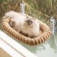 MEWOOFUN Plush Cat Hammock Window with Removable Reversible Cover - Soft Cat Window Lounger with Thickened Steel Frame, Cat Bed Window with 4 Suction Cups, Stable Hold up to 18 kg, Grey MEWOOFUN Plush Cat Hammock Window with Removable Reversible Cover - Soft Cat Window Lounger with Thickened Steel Frame, Cat Bed Window with 4 Suction Cups, Stable Hold up to 18 kg, Grey