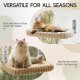 MEWOOFUN Plush Cat Hammock Window with Removable Reversible Cover - Soft Cat Window Lounger with Thickened Steel Frame, Cat Bed Window with 4 Suction Cups, Stable Hold up to 18 kg, Grey MEWOOFUN Plush Cat Hammock Window with Removable Reversible Cover - Soft Cat Window Lounger with Thickened Steel Frame, Cat Bed Window with 4 Suction Cups, Stable Hold up to 18 kg, Grey