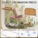 MEWOOFUN Plush Cat Hammock Window with Removable Reversible Cover - Soft Cat Window Lounger with Thickened Steel Frame, Cat Bed Window with 4 Suction Cups, Stable Hold up to 18 kg, Grey MEWOOFUN Plush Cat Hammock Window with Removable Reversible Cover - Soft Cat Window Lounger with Thickened Steel Frame, Cat Bed Window with 4 Suction Cups, Stable Hold up to 18 kg, Grey