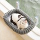 MEWOOFUN Plush Cat Hammock Window with Removable Reversible Cover - Soft Cat Window Lounger with Thickened Steel Frame, Cat Bed Window with 4 Suction Cups, Stable Hold up to 18 kg, Grey MEWOOFUN Plush Cat Hammock Window with Removable Reversible Cover - Soft Cat Window Lounger with Thickened Steel Frame, Cat Bed Window with 4 Suction Cups, Stable Hold up to 18 kg, Grey