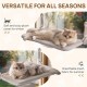MEWOOFUN Soft Cat Window Hammock - 54 x 30 cm Foldable Cat Window Bed with Reversible Mat, Sturdy Cat Hammock Holds up to 18 kg (Beige - with Bed, M) MEWOOFUN Soft Cat Window Hammock - 54 x 30 cm Foldable Cat Window Bed with Reversible Mat, Sturdy Cat Hammock Holds up to 18 kg (Beige - with Bed, M)