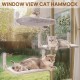 MEWOOFUN Soft Cat Window Hammock - 54 x 30 cm Foldable Cat Window Bed with Reversible Mat, Sturdy Cat Hammock Holds up to 18 kg (Beige - with Bed, M) MEWOOFUN Soft Cat Window Hammock - 54 x 30 cm Foldable Cat Window Bed with Reversible Mat, Sturdy Cat Hammock Holds up to 18 kg (Beige - with Bed, M)