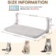 MEWOOFUN Soft Cat Window Hammock - 54 x 30 cm Foldable Cat Window Bed with Reversible Mat, Sturdy Cat Hammock Holds up to 18 kg (Beige - with Bed, M) MEWOOFUN Soft Cat Window Hammock - 54 x 30 cm Foldable Cat Window Bed with Reversible Mat, Sturdy Cat Hammock Holds up to 18 kg (Beige - with Bed, M)