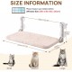 MEWOOFUN Soft Cat Window Hammock - 54 x 30 cm Foldable Cat Window Bed with Reversible Mat, Sturdy Cat Hammock Holds up to 18 kg (Beige - with Bed, M) MEWOOFUN Soft Cat Window Hammock - 54 x 30 cm Foldable Cat Window Bed with Reversible Mat, Sturdy Cat Hammock Holds up to 18 kg (Beige - with Bed, M)