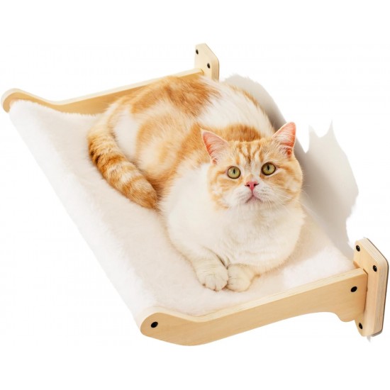 MEWOOFUN Wall Mounted Cat Hammock with Removable Cover, 52 x 32 cm Large Cat Wall Furniture MEWOOFUN Wall Mounted Cat Hammock with Removable Cover, 52 x 32 cm Large Cat Wall Furniture