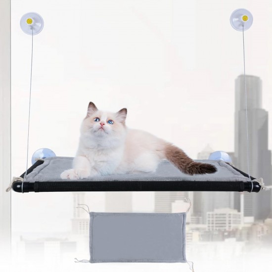 MEYDLL Cat Hammock Window, Extra Sturdy Window Lounger for Cats, Cats Window Lounger up to 25 kg, Cat Bed with 4 Large Suction Cups, Cat Bed Window Sill for Small Dogs MEYDLL Cat Hammock Window, Extra Sturdy Window Lounger for Cats, Cats Window Lounger up to 25 kg, Cat Bed with 4 Large Suction Cups, Cat Bed Window Sill for Small Dogs