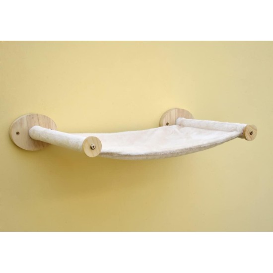 MIAOGE® Climbing Wall Cats, 60 x 35 cm Cat Hammock, Cat Hammock for Wall Mounting, Kanging Mats Cat Wall (Beige) MIAOGE® Climbing Wall Cats, 60 x 35 cm Cat Hammock, Cat Hammock for Wall Mounting, Kanging Mats Cat Wall (Beige)