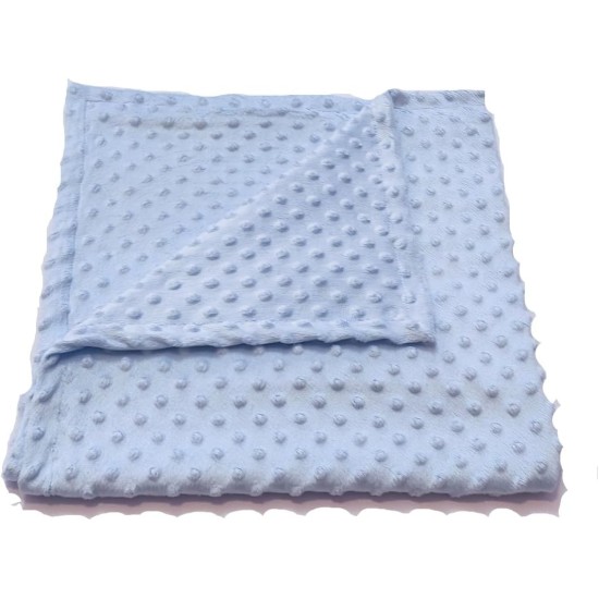 MICHI Minky Blue Dog and Cat Blanket MICHI Minky Blue Dog and Cat Blanket