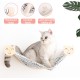MIUZMORE Cat Hammock, Wall Mounted Cat Stand with Two Climbing Posts - Cat Wall Shelf and Perch for Climbing and Resting - Modern Cat Bed and Large Cat Furniture MIUZMORE Cat Hammock, Wall Mounted Cat Stand with Two Climbing Posts - Cat Wall Shelf and Perch for Climbing and Resting - Modern Cat Bed and Large Cat Furniture