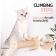 MIUZMORE Cat Hammock, Wall Mounted Cat Stand with Two Climbing Posts - Cat Wall Shelf and Perch for Climbing and Resting - Modern Cat Bed and Large Cat Furniture MIUZMORE Cat Hammock, Wall Mounted Cat Stand with Two Climbing Posts - Cat Wall Shelf and Perch for Climbing and Resting - Modern Cat Bed and Large Cat Furniture