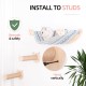 MIUZMORE Cat Hammock, Wall Mounted Cat Stand with Two Climbing Posts - Cat Wall Shelf and Perch for Climbing and Resting - Modern Cat Bed and Large Cat Furniture MIUZMORE Cat Hammock, Wall Mounted Cat Stand with Two Climbing Posts - Cat Wall Shelf and Perch for Climbing and Resting - Modern Cat Bed and Large Cat Furniture