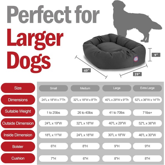 Majestic Bagel Pet Dog Bed by Pet Products Majestic Bagel Pet Dog Bed by Pet Products