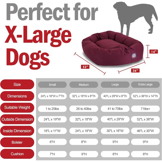 Majestic Bagel Pet Dog Bed by Pet Products Majestic Bagel Pet Dog Bed by Pet Products