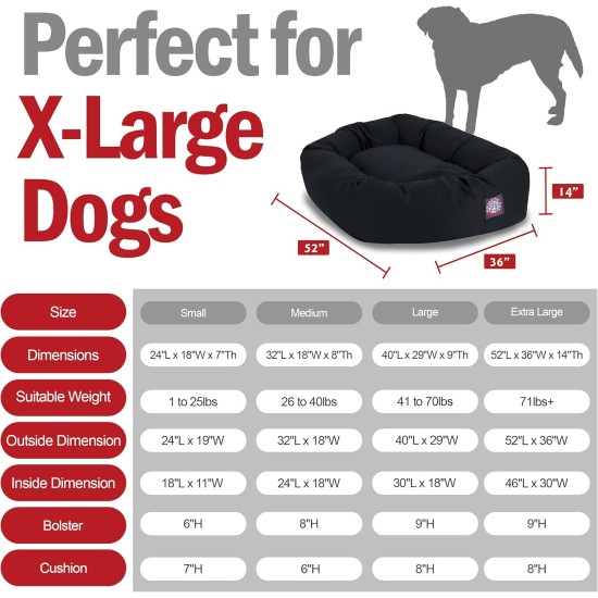 Majestic Bagel Pet Dog Bed by Pet Products Majestic Bagel Pet Dog Bed by Pet Products