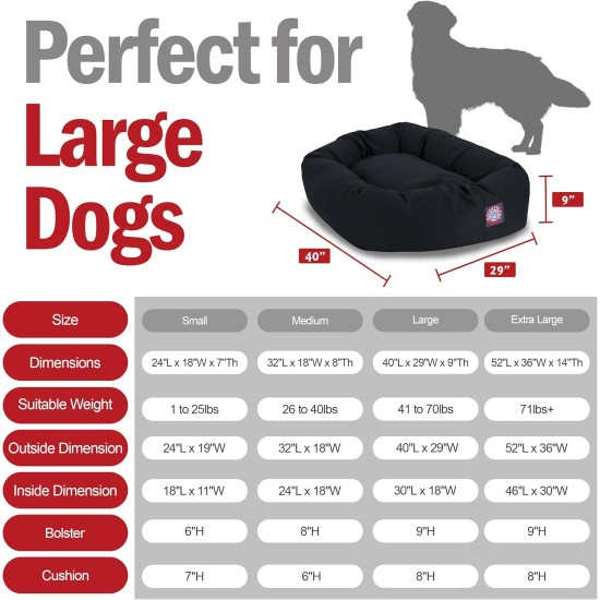 Majestic Bagel Pet Dog Bed by Pet Products Majestic Bagel Pet Dog Bed by Pet Products