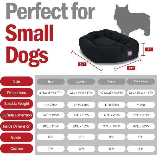 Majestic Bagel Pet Dog Bed by Pet Products Majestic Bagel Pet Dog Bed by Pet Products