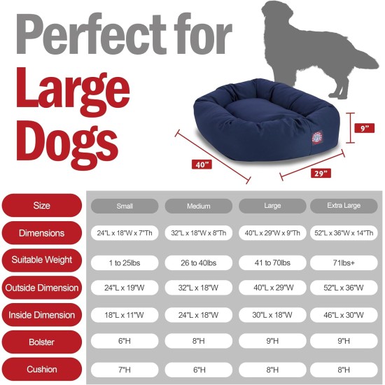 Majestic Bagel Pet Dog Bed by Pet Products Majestic Bagel Pet Dog Bed by Pet Products