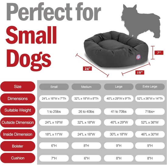 Majestic Bagel Pet Dog Bed by Pet Products Majestic Bagel Pet Dog Bed by Pet Products