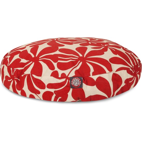 Majestic Pet Red Plantation Medium Round Indoor Outdoor Pet Dog Bed With Removable Washable Cover Products Majestic Pet Red Plantation Medium Round Indoor Outdoor Pet Dog Bed With Removable Washable Cover Products