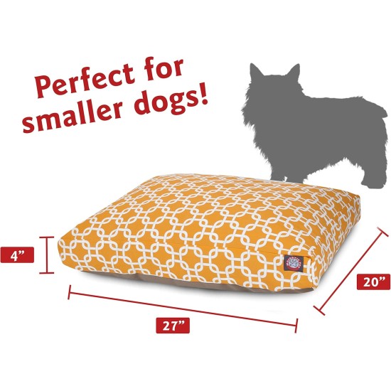 Majestic Pet Yellow Links Small Rectangle Indoor Outdoor Pet Dog Bed With Removable Washable Cover By Products Majestic Pet Yellow Links Small Rectangle Indoor Outdoor Pet Dog Bed With Removable Washable Cover By Products