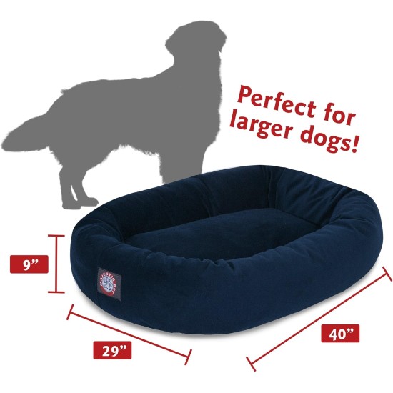 Majestic suede bagel-shaped dog bed Majestic suede bagel-shaped dog bed