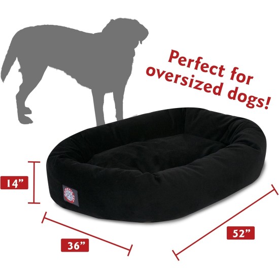 Majestic suede bagel-shaped dog bed Majestic suede bagel-shaped dog bed