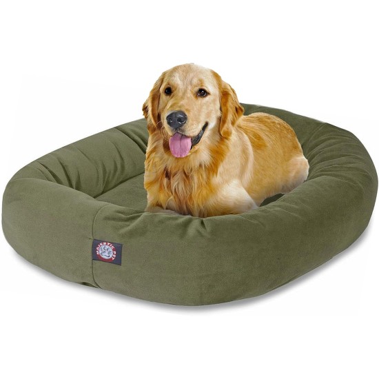 Majestic suede bagel-shaped dog bed Majestic suede bagel-shaped dog bed
