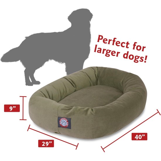 Majestic suede bagel-shaped dog bed Majestic suede bagel-shaped dog bed