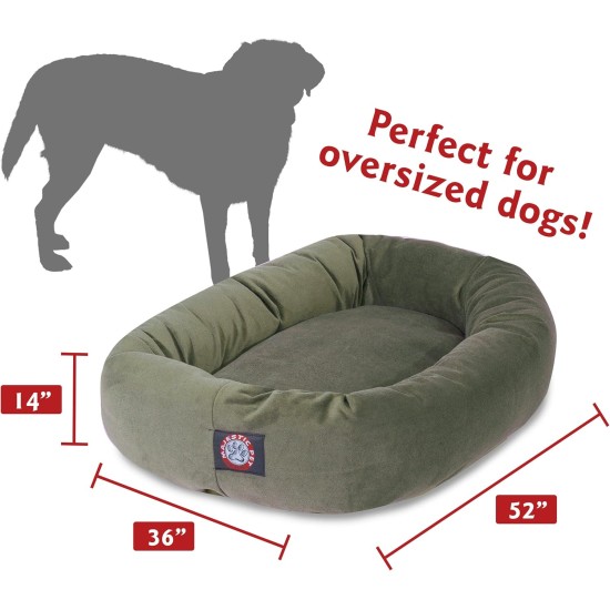 Majestic suede bagel-shaped dog bed Majestic suede bagel-shaped dog bed